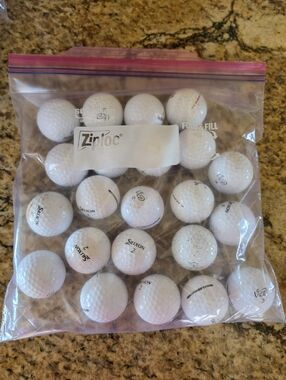 Srixon & Vice Assorted White Golf Balls - Total = 24 - EUC